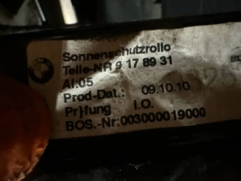 Perdeluta luneta electrica 51469178931 Bmw Seria 5 F10 Hybrid 5 N55 (FZ93)