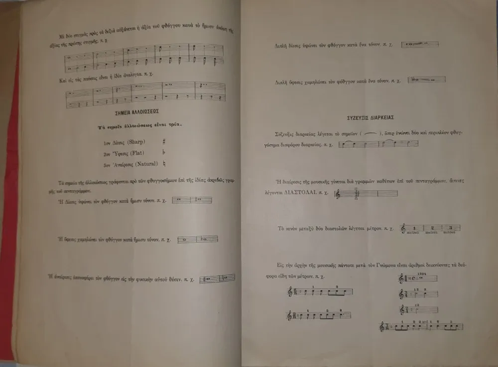 Buchet de Flori. Culegere de Piese Muzicale pentru Vioara, mandolina, Clarinet, Cornet, Flaut, M. Peleteki, 1920 (editie princeps, partituri, greaca)