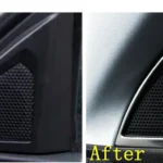 Trim din oțel inoxidabil pentru difuzor audio tweeter Peugeot 3008 ,5008 GT 2017 – 2023