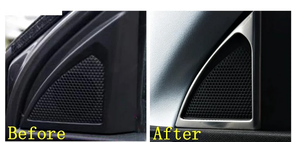 Trim din oțel inoxidabil pentru difuzor audio tweeter Peugeot 3008 ,5008 GT 2017 – 2023