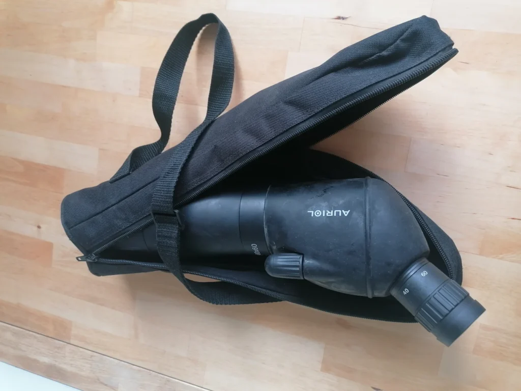 Lunetă Auriol 20-60×60 Spotting Scope Zoom Observare Natură Păsări Drumeții cu Husă – Supraveghere binoclu Birdwatching