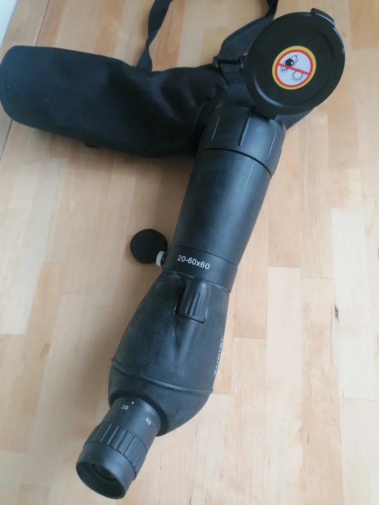 Lunetă Auriol 20-60×60 Spotting Scope Zoom Observare Natură Păsări Drumeții cu Husă – Supraveghere binoclu Birdwatching