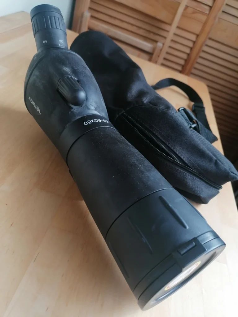 Lunetă Auriol 20-60×60 Spotting Scope Zoom Observare Natură Păsări Drumeții cu Husă – Supraveghere binoclu Birdwatching