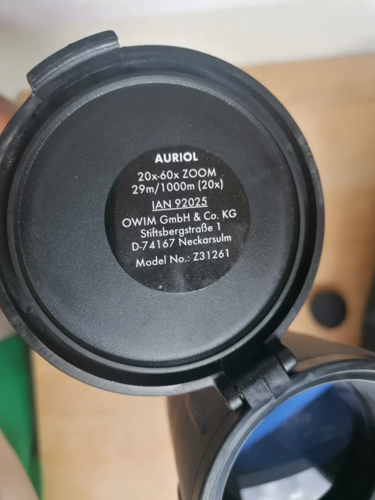 Lunetă Auriol 20-60×60 Spotting Scope Zoom Observare Natură Păsări Drumeții cu Husă – Supraveghere binoclu Birdwatching