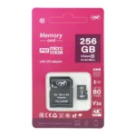 Resigilat : Card de memorie MicroSD PNI 256GB cu adaptor SD Clasa 10, 80 Mb/s, V30