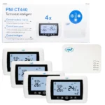 Resigilat : Termostat inteligent PNI CT440 fara fir, cu WiFi, control 4 zone prin