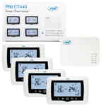 Resigilat : Termostat inteligent PNI CT440 fara fir, cu WiFi, control 4 zone prin