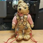 RF Reinart Faelens German Plush Teddy Bear Lederhosen Charivari w/Edelweiss Charms and Feathered Cap