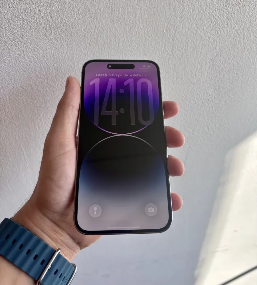 📱iPhone 14 Pro Max Purple Impecabil!! 100% Baterie Originală