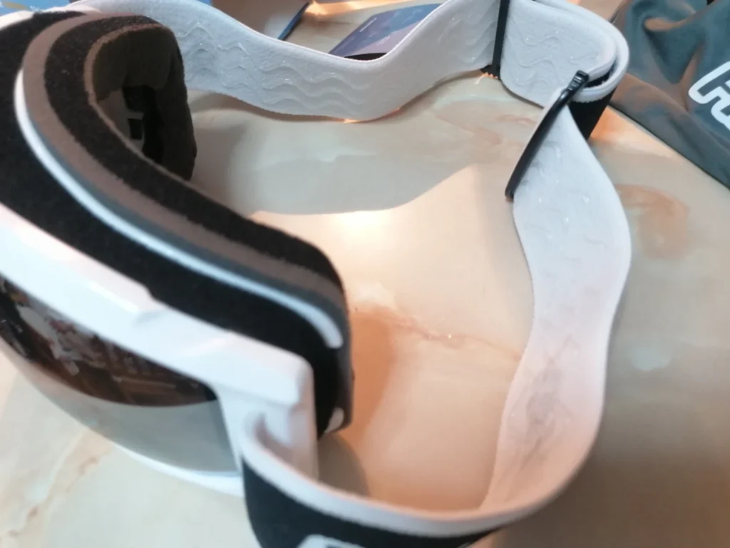 Ochelari de schi FINDWAY albi cu lentilă sferică, protecție UV 100%, anti-aburire, OTG compatibili cu ochelari de vedere, snowboard