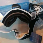 Ochelari de schi FINDWAY albi cu lentilă sferică, protecție UV 100%, anti-aburire, OTG compatibili cu ochelari de vedere, snowboard
