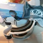 Ochelari de schi FINDWAY albi cu lentilă sferică, protecție UV 100%, anti-aburire, OTG compatibili cu ochelari de vedere, snowboard