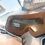 Ochelari de schi FINDWAY albi cu lentilă sferică, protecție UV 100%, anti-aburire, OTG compatibili cu ochelari de vedere, snowboard