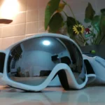 Ochelari de schi FINDWAY albi cu lentilă sferică, protecție UV 100%, anti-aburire, OTG compatibili cu ochelari de vedere, snowboard