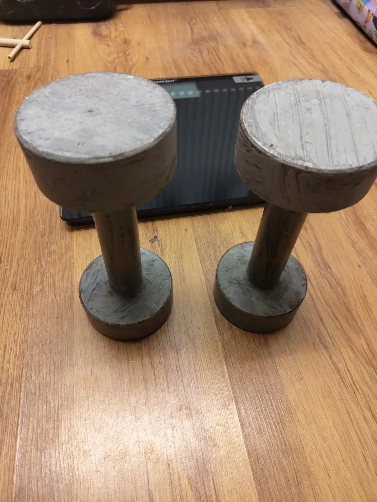 Pereche Ganterele Metalice Fitness – Greutate Totală 8.6 kg