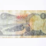 Rară! Uganda 5 Shillings 1966,bancnota din imagini la cel mai mic preț